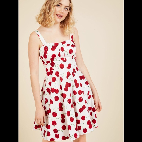 Modcloth Dresses & Skirts - ModCloth medium cherry pinup retro dress